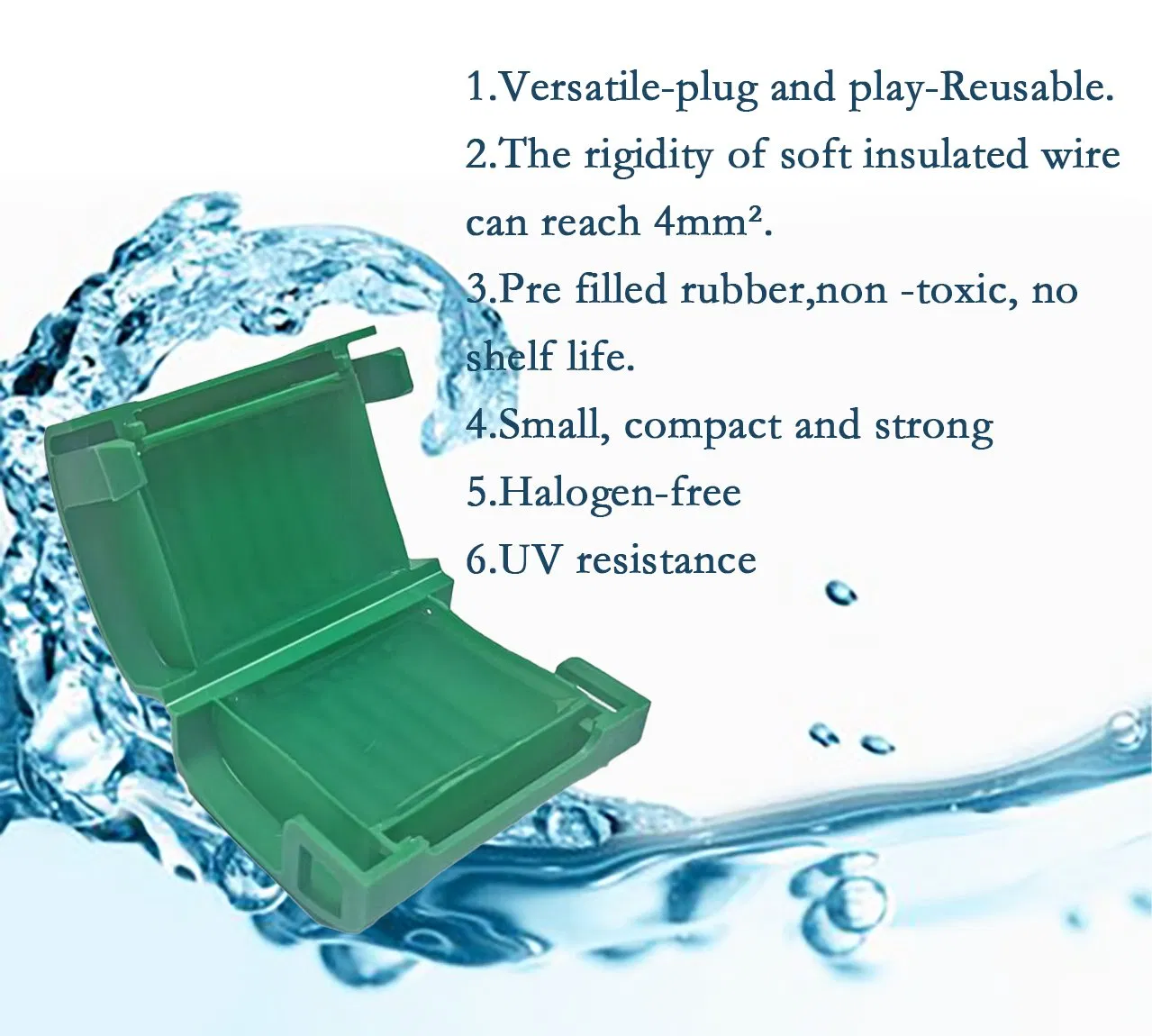 IP68 Waterproof Gel Insulated Enclosures Mini Gelling Agent Junction Box