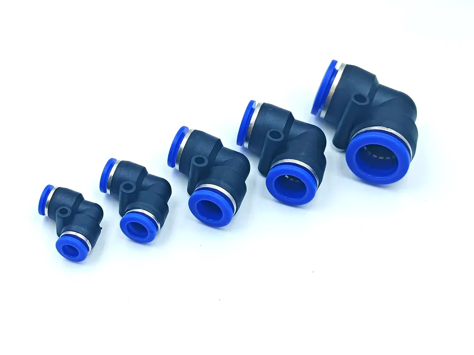 Pneumatic Connector PV4/6/8 Right Angle 90 Degree Plastic Air Pipe