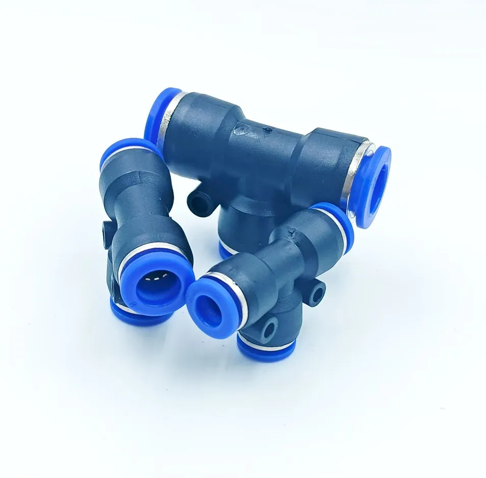 T-Type Straight Three-Way Connector, PE Connector