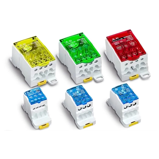 Long Service Life Ukk Power Distribution Terminal Block Connector for DIN Rail